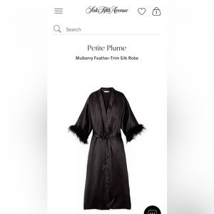 Petite Plume Silk Mulberry Robe